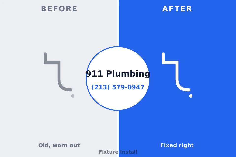 Before and after: plumbing repair Blue Jay, OH